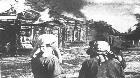 图片被德军摧毁的村庄