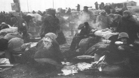 图片被德军围赶的斯大林格勒市民