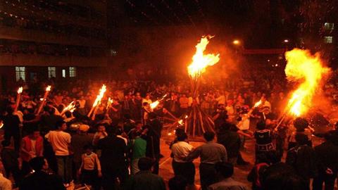 图片彝族火把节