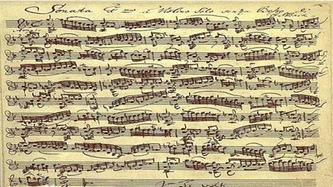 图片巴赫的音乐手写稿