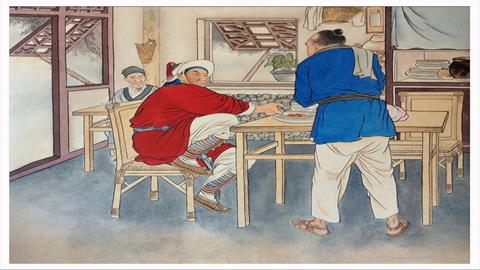 图片武松打虎—吃酒