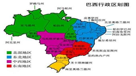 巴西行政区划分